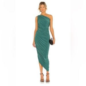 Diana Gown Norma Kamali Mountain Green size XS